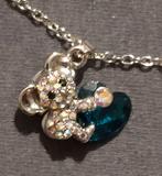 Hanger Koala met hart, in strass, of sleutelhanger, NIEUW, Sieraden, Tassen en Uiterlijk, Overige materialen, Met strass, Nieuw