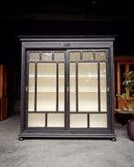 Prachtige art deco Vitrinekast | Jaren 20  / 30 stijl #2285, Huis en Inrichting, Kasten | Vitrinekasten, Niet ingevuld, 200 cm of meer