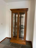 Te koop vitrinekast, Huis en Inrichting, Kasten | Vitrinekasten, Ophalen, Eikenhout, 50 tot 100 cm, Zo goed als nieuw