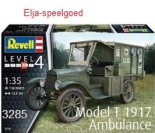 Revell 1:35 Ambulance model T 1917 3285 modelbouw, Hobby en Vrije tijd, Modelbouw | Auto's en Voertuigen, Nieuw, 1:32 tot 1:50