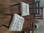 Gratis 2 keukenstoeltjes, Huis en Inrichting, Stoelen, Ophalen, Gebruikt, Twee, Bruin