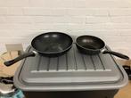 2 handige wok pannen. 1 grote en 1 kleine., Ophalen of Verzenden, Gebruikt