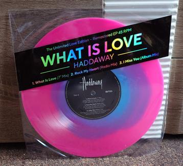 Haddaway - What Is Love - EP (10'') (Pink & Blue Vinyl) beschikbaar voor biedingen