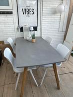 Supermooie tuintafel met 4 stoelen, Ophalen, Rechthoekig, Kunststof