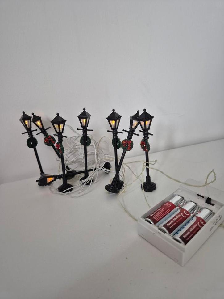 Lemax Lantaarnpaal Set, Diversen, Kerst, Gebruikt, Ophalen of Verzenden
