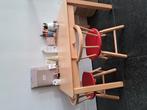 Kindertafel +  2 stoeltjes, Kinderen en Baby's, Kinderkamer | Tafels en Stoelen, Ophalen, Zo goed als nieuw, Tafel(s) en Stoel(en)