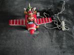 Kerst vliegtuig met verlichting en 3 verschillende teksten, Diversen, Kerst, Ophalen of Verzenden, Zo goed als nieuw