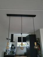 Hanglamp zwart goudkleurig, Ophalen of Verzenden, Gebruikt, Minder dan 50 cm