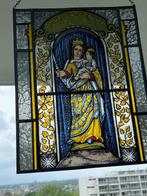 Raamhanger glas in lood OL vrouw Genooij Venlo, Antiek en Kunst, Antiek | Glas en Kristal, Ophalen of Verzenden