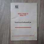 NSU 1000 c instructieboekje NL, Ophalen of Verzenden