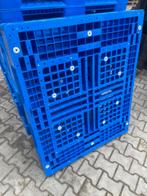 Te koop 11x stevige kunstof plastic pallets blauw 100x120, Tuin en Terras, Terrasdelen en Vlonders, Verzenden, Zo goed als nieuw