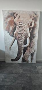 Schilderij - Olifant, Huis en Inrichting, Ophalen, Zo goed als nieuw, Schilderij, 75 tot 100 cm