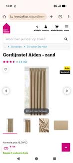 Gordijnen zand met ringen, Ophalen, 200 cm of meer, Beige, Nieuw