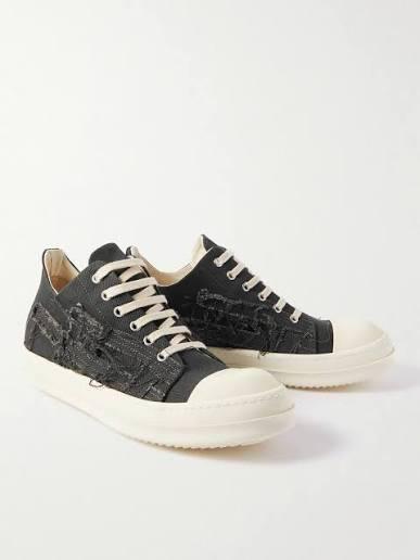 Rick Owens DRKSHDW Distressed 46, Kleding | Heren, Schoenen, Ophalen of Verzenden, Zo goed als nieuw, Zwart