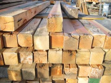 Gebruikte balken 9x9 / 9x14 / 4x14 / 4x9cm lengte 2,44m beschikbaar voor biedingen
