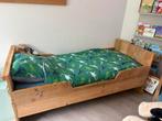 Eenpersoonsbed | Steigerhout, Huis en Inrichting, Slaapkamer | Bedden, Ophalen, Gebruikt, 90 cm, Eenpersoons