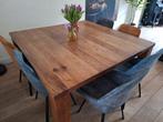 Mooir vierkantie eettafel 150 x 150, Huis en Inrichting, Tafels | Eettafels, Ophalen, Gebruikt, 150 tot 200 cm, Vierkant