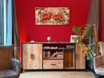 Te Koop Piet Klerkx Houten Dressoir 200x90x45, Ophalen, Met deur(en), Old Teak, Teakhout