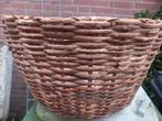 Wilgenmand gemaakt in Ghana vrouwen dragen hier koopwaar in, Ophalen of Verzenden, Nieuw, Rond, Riet