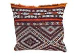 Handmade oriental wool Kelim Cushion vintage Marocco 33x38cm, Overige kleuren, Vierkant, Ophalen of Verzenden, Zo goed als nieuw