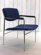 vintage buisframe fauteuil van Gijs van der Sluis., Huis en Inrichting, Fauteuils, Ophalen, Gebruikt, Minder dan 75 cm, Metaal