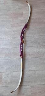 Rechtshandige Recurve Handboog incl. accessoires!, Sport en Fitness, Handboogschieten, Ophalen, Gebruikt, Recurveboog