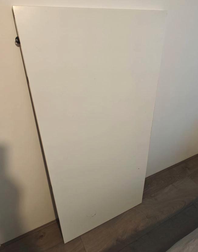 Twee Ikea bureaublad wit - 2 poten, Huis en Inrichting, Bureaus, Gebruikt, Bureau, Ophalen