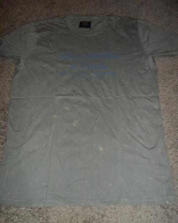 Groen/grijze kleur T-shirt Abercrombie & Fitch, maat L beschikbaar voor biedingen