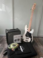 Squier elektrische bas gitaar met Fender amp, Ophalen, Fender, Nieuw, Met versterker