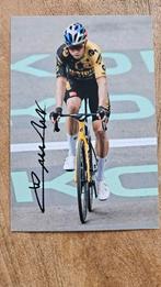 Foto + handtekening Wout van Aert Visma Lease a Bike, Ophalen of Verzenden, Zo goed als nieuw, Buitenlandse clubs, Spelerskaart