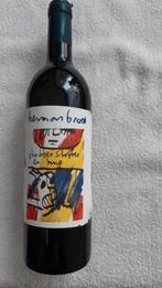 Fles rodewijn etiket Herman Brood, Ophalen, Nieuw, Frankrijk, Rode wijn