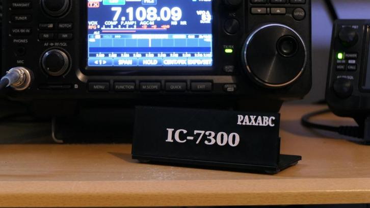 Naamplaatje voor bij transceiver Kenwood /Icom / Yaesu, Telecommunicatie, Zenders en Ontvangers, Nieuw, Ophalen of Verzenden