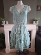 Rinascimento zeegroen mint kanten jurk L 40 gratis verz NL, Kleding | Dames, Jurken, Maat 38/40 (M), Overige kleuren, Verzenden