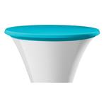 Tafel tophoes stretch 80 tot 85 cm kleur turquoise, Ophalen of Verzenden, Nieuw, Rond