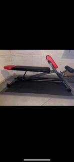 Instelbare fitnessbank nieuw met nieuwe dumbells 5 kg, Ophalen of Verzenden, Zo goed als nieuw, Metaal, Krachtstation