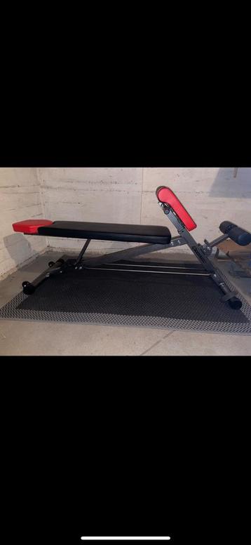 Instelbare fitnessbank nieuw met nieuwe dumbells 5 kg  beschikbaar voor biedingen