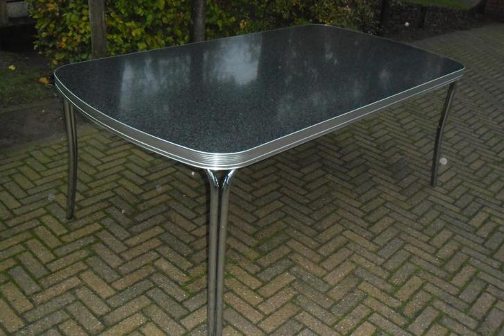 Bel Air Amerikaanse diner tafel TO-28 retro fifties sixties, Huis en Inrichting, Tafels | Eettafels, Zo goed als nieuw, 100 tot 150 cm