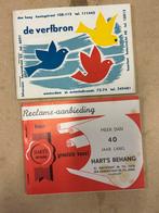 Vintage Reclamefolders De Verfbron & Hart's Behang, Ophalen of Verzenden