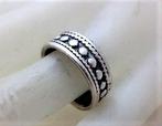 Vintage zilveren Keltische unisex bandring ERSA 925, Ophalen, 19 tot 20, Zo goed als nieuw, Dame of Heer