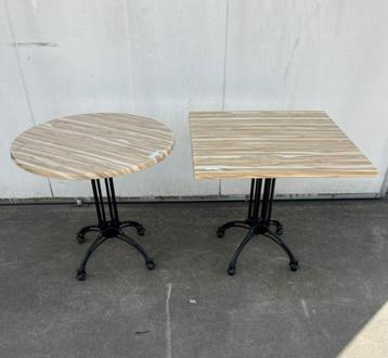 19 horeca restaurant terras tafels Werzalit 80x80 rond 80 cm beschikbaar voor biedingen