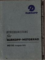 Dürkopp MD 150 Betriebsanleitung 1952 (4573z), Motoren, Ophalen of Verzenden, Overige merken