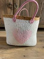 Rieten tas, Sieraden, Tassen en Uiterlijk, Tassen | Damestassen, Ophalen of Verzenden, Nieuw, Wit, Shopper