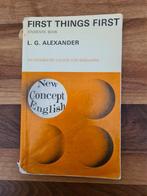 Engels voor beginners.                First things first., Gelezen, Engels, HAVO, Ophalen of Verzenden