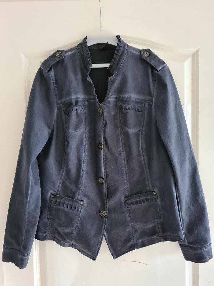 Blauw jasje, Kleding | Dames, Jasjes, Kostuums en Pakken, Zo goed als nieuw, Maat 42/44 (L), Blauw, Ophalen of Verzenden