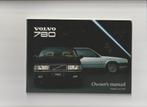 VOLVO 780 Owner''s Manual 1987-NIEUW, Ophalen of Verzenden