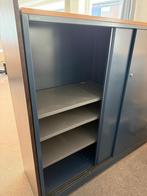 Blauwe archiefkast Ahrend (met ombouw), Ophalen, Gebruikt, 100 tot 150 cm, 150 tot 200 cm