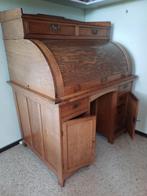 Massief houten bureau, antiek, Ophalen, Gebruikt, Bureau