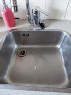 Wasbak met Grohe Kraan, Huis en Inrichting, Gebruikt, Minder dan 100 cm, Grijs, 25 tot 50 cm