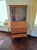 Vitrinekast met klep en lades, Huis en Inrichting, Ophalen, Gebruikt, Glas, Met deur(en)