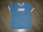 Heren jongens t-shirt van PUMA maat S 176, Kleding | Heren, T-shirts, Maat 46 (S) of kleiner, Gedragen, Blauw, Ophalen of Verzenden